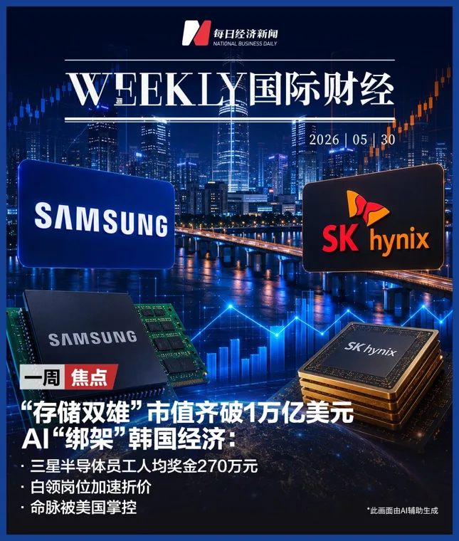 “存储双雄”市值齐破1万亿美元，AI“绑架”韩国经济：三星半导体员工人均奖金270万元，命脉被美国掌控